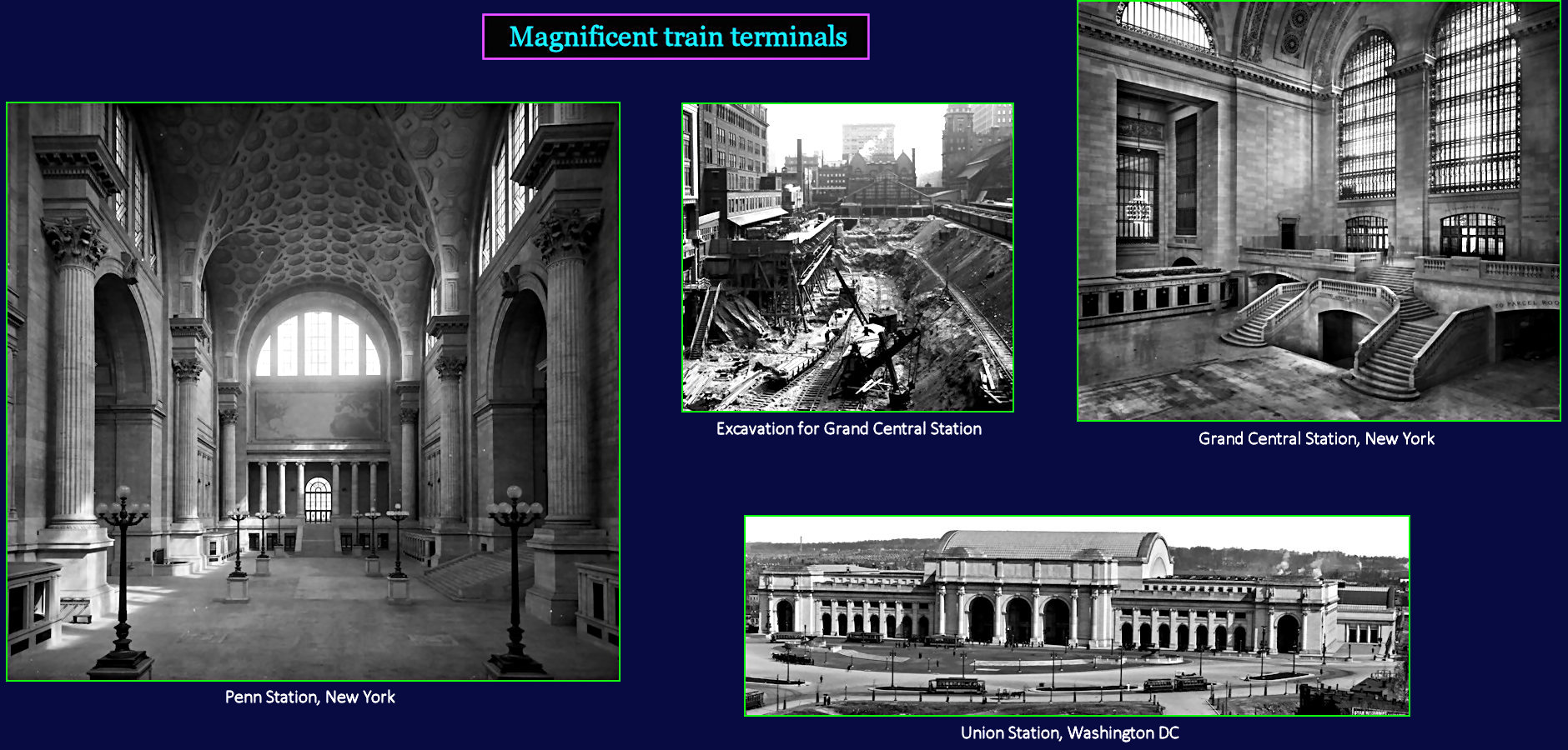 Penn Station and Grand Central, 1930